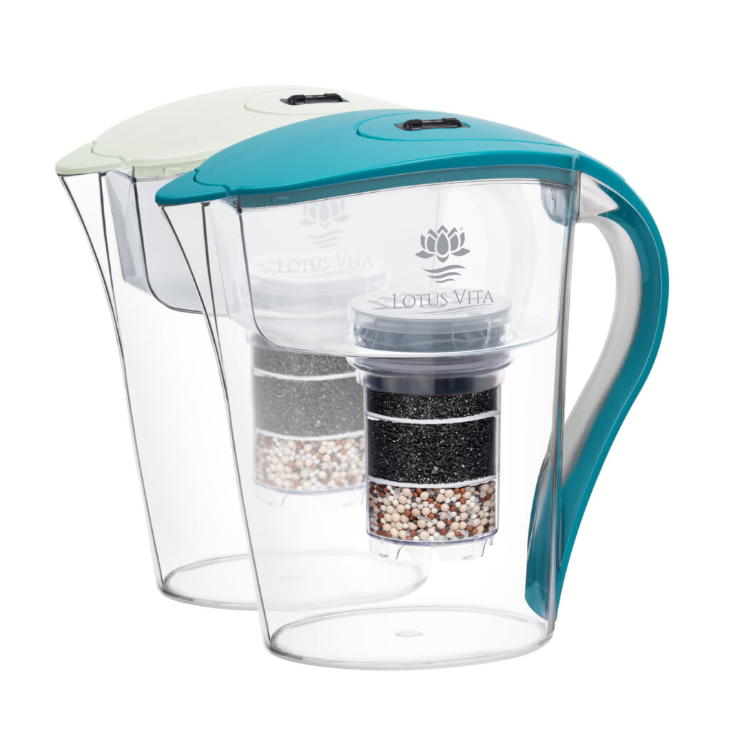 FAMILY Filterkanne 1,6L in Zartgrün und Aquamarin